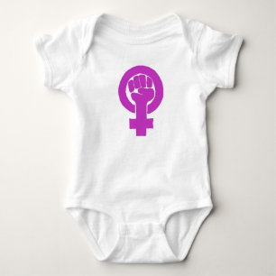 Logo, Feminist/feminista, Gleichheit/igualidad: Baby Strampler