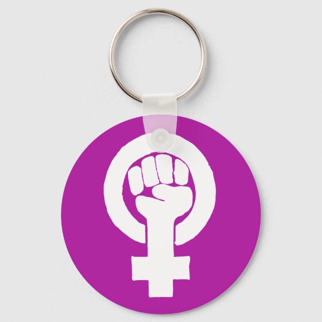 Logo, feministisch / feminista, Gleichheit / igual Schlüsselanhänger (Vorderseite)