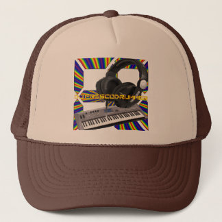 Logo-Fernlastfahrer-Hut DJ Friscodrummer Truckerkappe