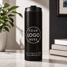 Logo | Firma Business Corporate Brand Black Thermosbecher