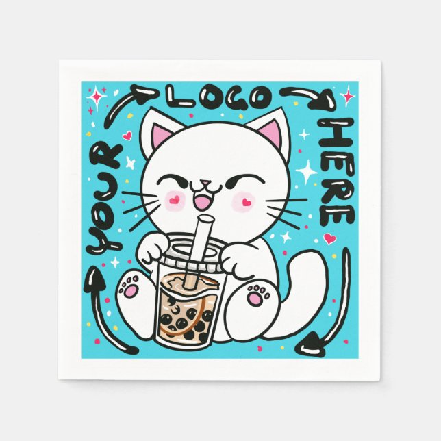 Logo-Firmenmarke Serviette (Vorderseite)