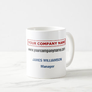 Logo + Firmenname hochladen   Boss Promotional Kaffeetasse