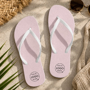 Logo Flip Flops Rosa markierte Pool-Strand-Schuh