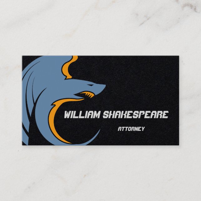 Logo Flying Shark Visitenkarte (Vorderseite)