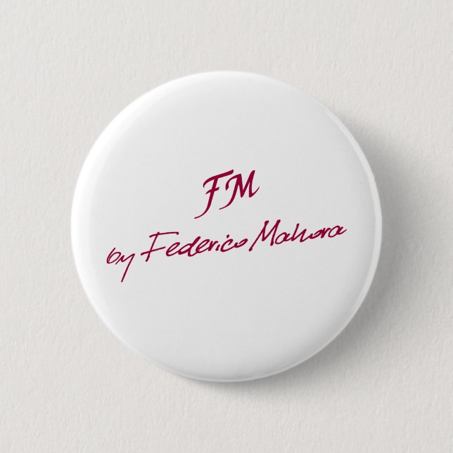 Logo [FM DURCH FEDERICO MAHORA] Button (Vorderseite)