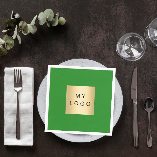 Logo "Forest Green Business" Serviette (Von Creator hochgeladen)