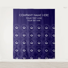 Logo-Foto-Banner für benutzerdefinierte Unternehme Wandteppich