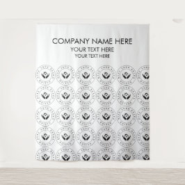 Logo-Foto-Banner für benutzerdefinierte Unternehme Wandteppich