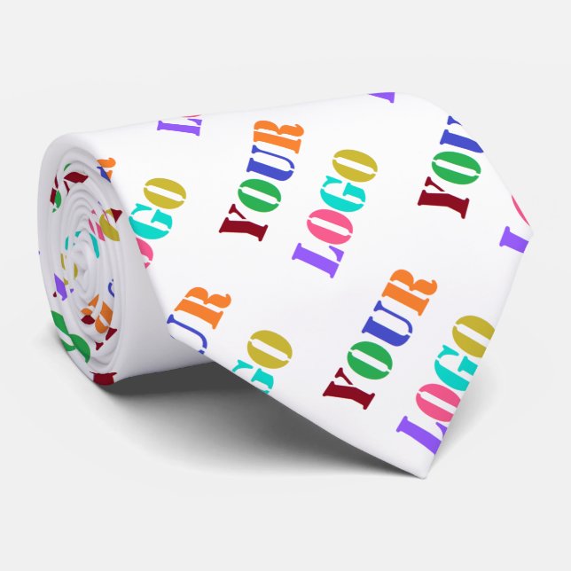 Logo Foto Farben Werbung Business Neck Tie Krawatte (Gerollt)