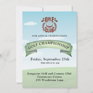 Logo-Foto für Golfclub-Wohltätigkeitsturnier Einladung