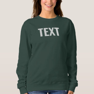 Logo-Foto hinzufügen Doppelseitige Zeichen hochlad Sweatshirt
