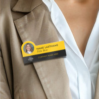 Logo-Foto-ID Hellgelbes schwarzes Unternehmen hinz