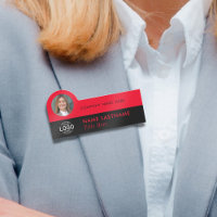 Logo-Foto-ID Modernes Red Black Business Company