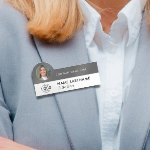 Logo-Foto-ID Modernes Unternehmen Namensschild
