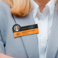 Logo-Foto-ID Stilvoll Orange Black Business
