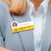 Logo-Foto-ID Stilvolles, leicht gelbes weißes Unte