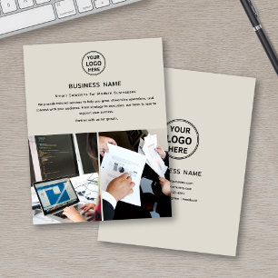 Logo-Foto-Moderne professionelle Unternehmensflyer Flyer