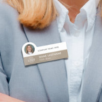 Logo-Foto Stylisch Einfaches Beige Weißes Geschäft