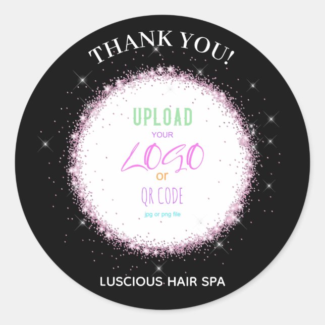 *~* LOGO FOTO UPLOAD DANN, DASS DU Siegel mit dem  Runder Aufkleber (Vorderseite)