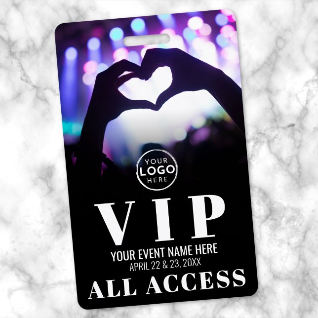 Logo für alle Veranstaltungen VIP-Abzeichen Ausweis (Logo All Access Event VIP Badge)