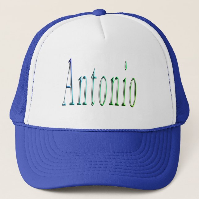Logo für Antonio Name Truckerkappe (Vorderseite)