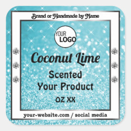 Logo für aquamarine Markierungen für Produktverpac Quadratischer Aufkleber