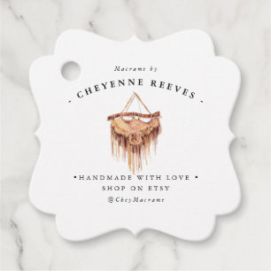 Logo für Aquarellbilder   Business Hang Tag Geschenkanhänger
