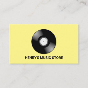 Logo für Aufnahmen, Musik-Store Visitenkarte