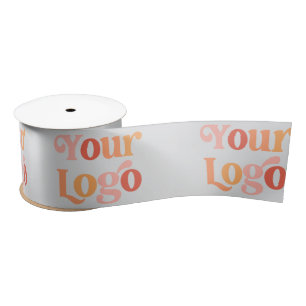 Logo für benutzerdefinierte Druckfirmen - Geschenk Satinband