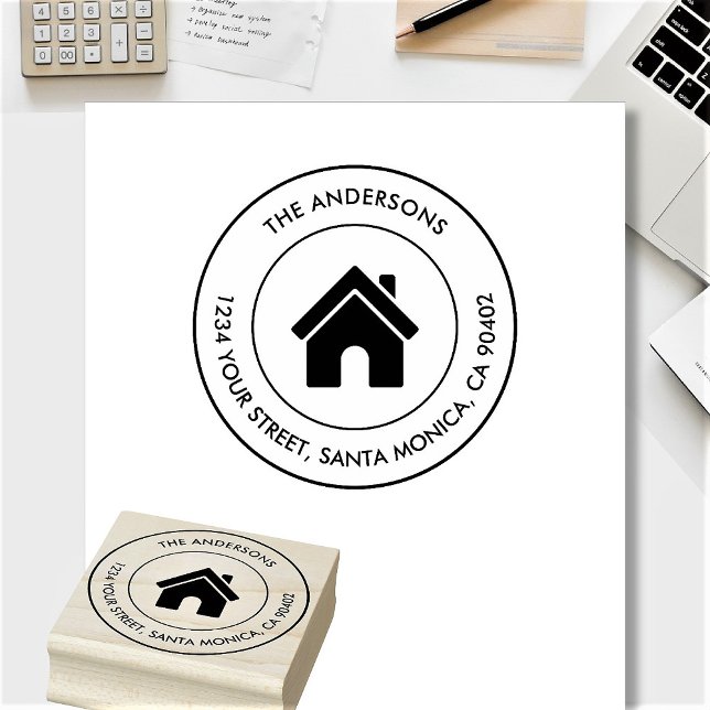 Logo für benutzerdefinierte Familiennamen Moderne  Gummistempel (Von Creator hochgeladen)