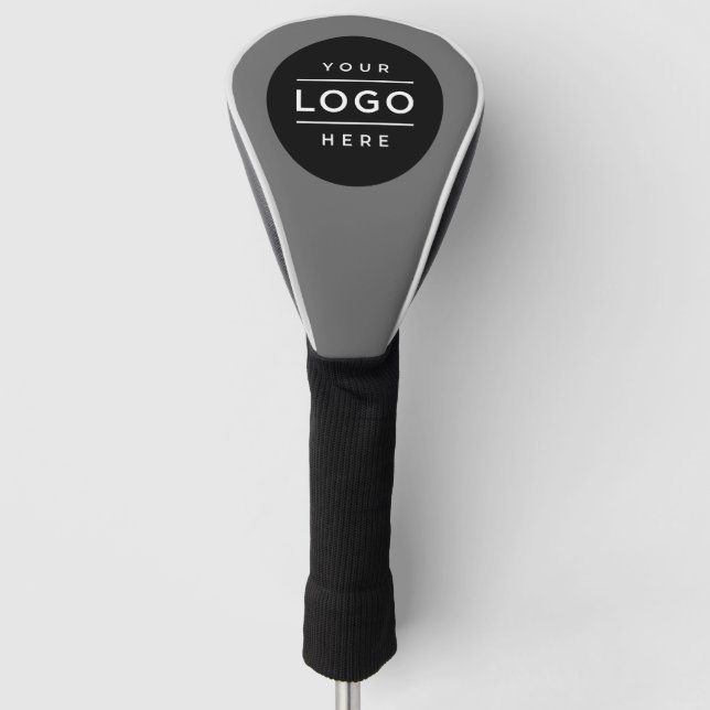 Logo für benutzerdefinierte graue Unternehmen Golf Headcover (Vorderseite)