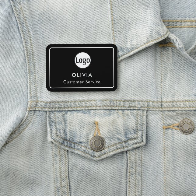 Logo für benutzerdefinierte Mitarbeiter, Namensschild (Beispiel)