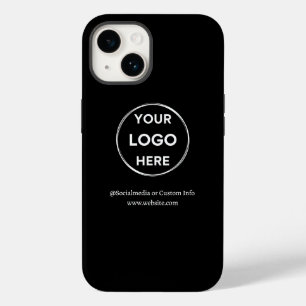 Logo für benutzerdefinierte schwarze Unternehmen Case-Mate iPhone 14 Hülle