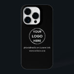 Logo für benutzerdefinierte schwarze Unternehmen iPhone 14 Pro Hülle<br><div class="desc">Werben Sie Ihre Marke mit diesem anpassbaren Iphone 14 Pro Case. Dieses Design enthält Ihr eigenes Logo und Social Media-Informationen sowie einen Raum für eine benutzerdefinierte Homepage-Adresse. Ideal für Werbegeschenke, Messen und andere Werbeveranstaltungen. Benötigen Sie Hilfe bei der Personalisierung? Kontaktieren Sie uns, indem Sie den unten stehenden Nachrichtenkopf benutzen, um...</div>