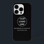 Logo für benutzerdefinierte schwarze Unternehmen iPhone 14 Pro Hülle<br><div class="desc">Werben Sie Ihre Marke mit diesem anpassbaren Iphone 14 Pro Case. Dieses Design enthält Ihr eigenes Logo und Social Media-Informationen sowie einen Raum für eine benutzerdefinierte Homepage-Adresse. Ideal für Werbegeschenke, Messen und andere Werbeveranstaltungen. Benötigen Sie Hilfe bei der Personalisierung? Kontaktieren Sie uns, indem Sie den unten stehenden Nachrichtenkopf benutzen, um...</div>