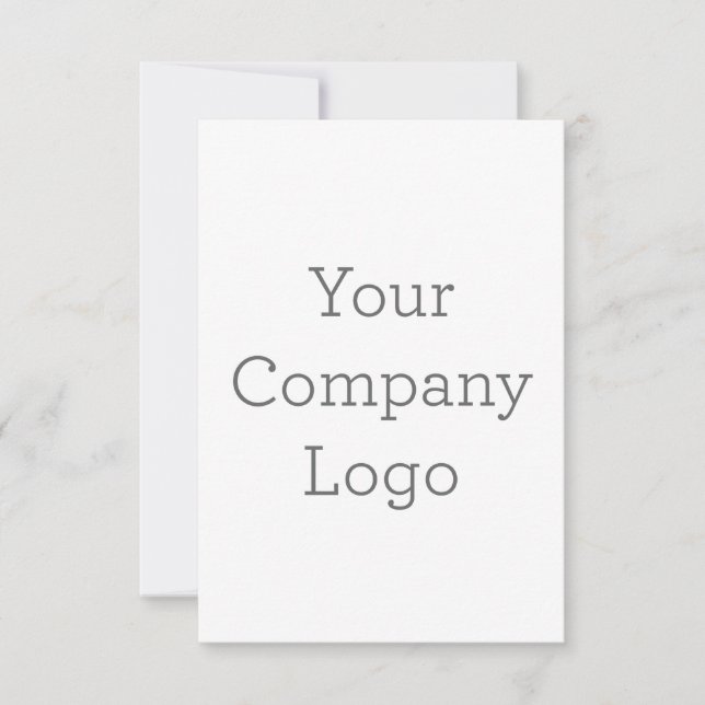 8.89 cm x 12.7 cm Flache Dankeskarte (Vorderseite)