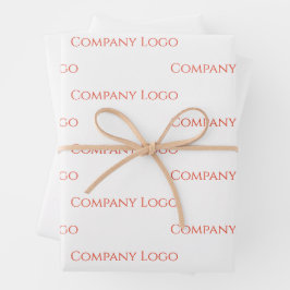 Logo für benutzerdefinierte Unternehmen Geschenkpapier Set