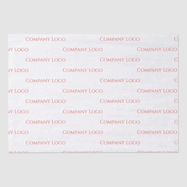 Logo für benutzerdefinierte Unternehmen Seidenpapier (Vorderseite)