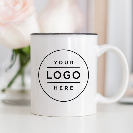 Logo für benutzerdefinierte Unternehmen Zweifarbige Tasse