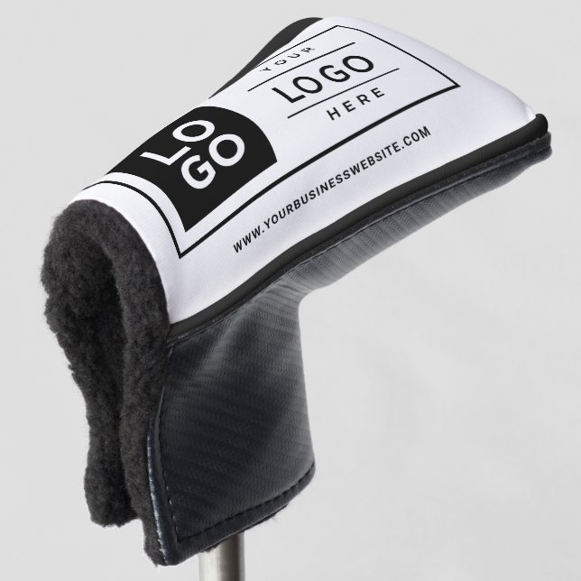 Logo für benutzerdefinierte Weißbücher Golf Headcover (3/4 Vorderseite)