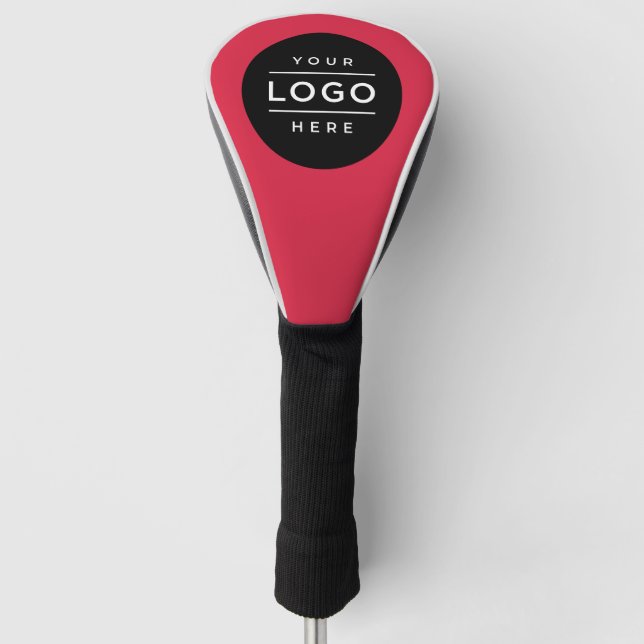 Logo für benutzerdefiniertes Rotes Unternehmen Golf Headcover (Vorderseite)