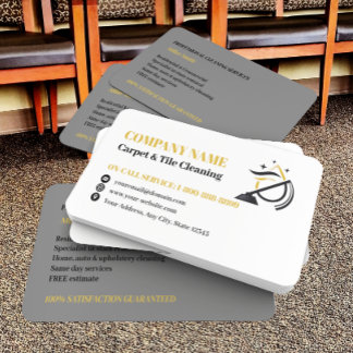 Logo für berufliche Teppiche und Tile-Reinigung Visitenkarte