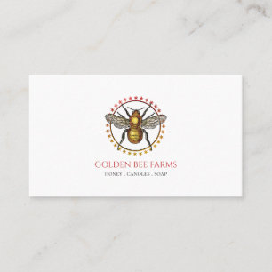 Logo für Bienenzucht oder Honigbienenzucht Visitenkarte