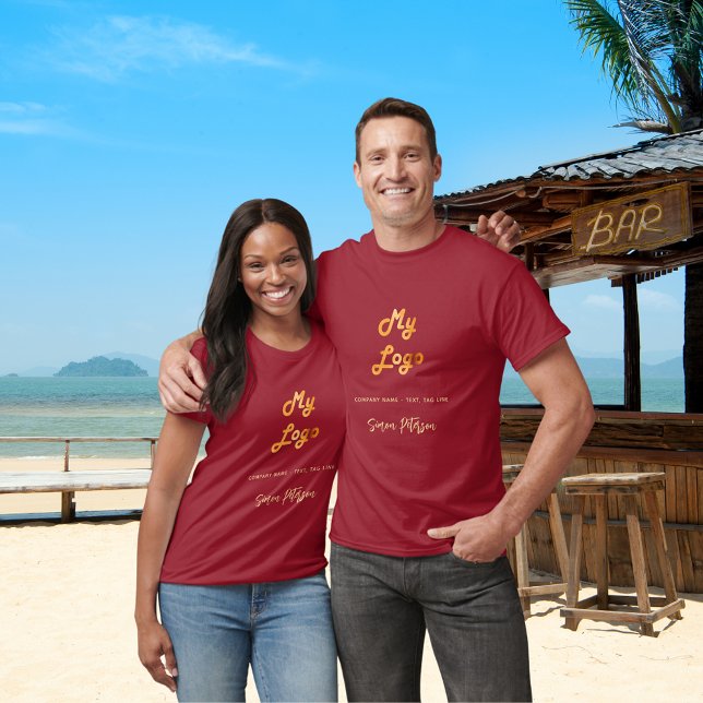 Logo für Burgund Gold T-Shirt (Von Creator hochgeladen)