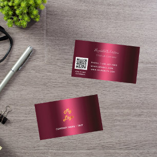 Logo für Burgundy qr Visitenkarte