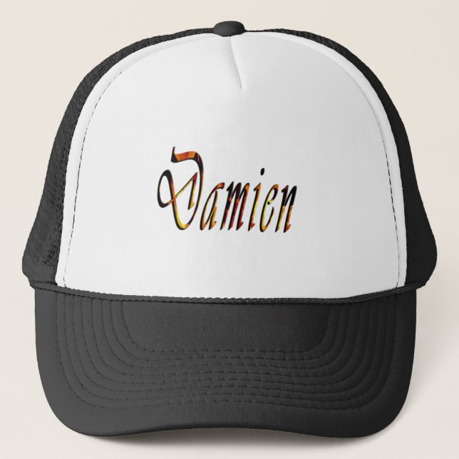Logo für Damien, Truckerkappe (Vorderseite)
