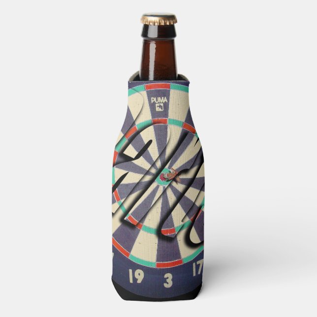 Logo für Dartboard und Darts, Flaschenkühler (Flaschenvorderseite)