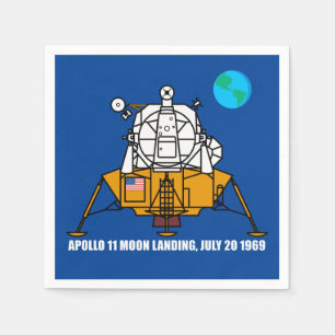 Logo für das 50. Jubiläum, Apollo 11 Moon Landing: Serviette