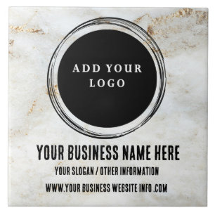 Logo für das benutzerdefinierte Geschäft Weiß und  Fliese