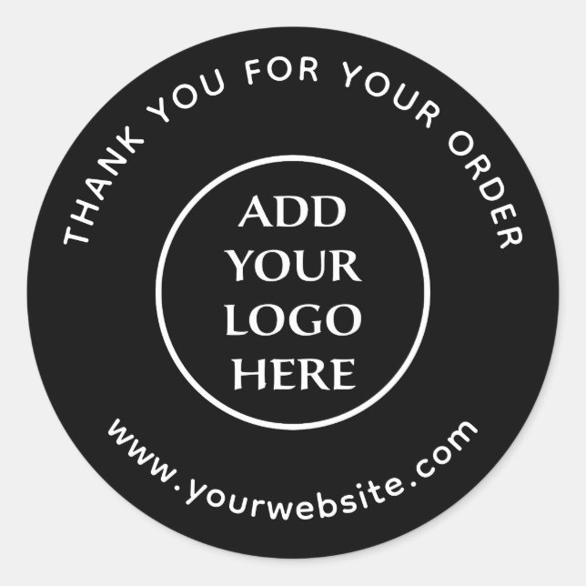 Logo für das Berufliche Unternehmen Runder Aufkleber (Vorderseite)